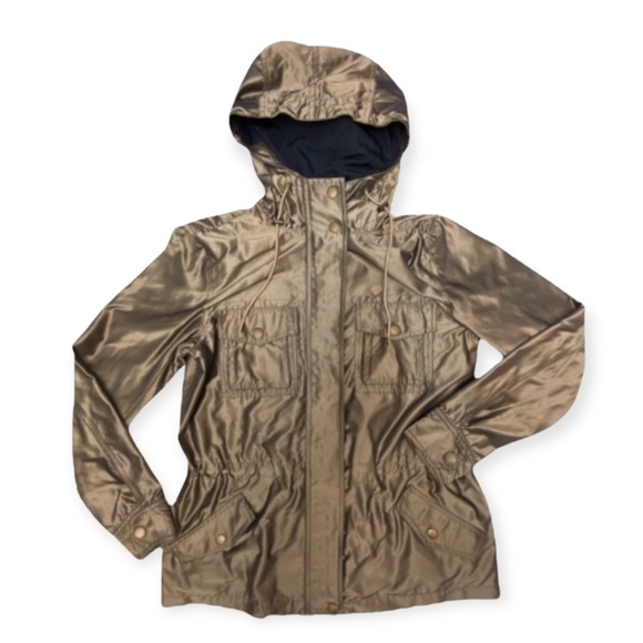 Lauren Ralph Lauren Bronze Metallic Utility Jacket - Picture 1 of 9